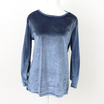 Blue Velvet Blouse, Size M