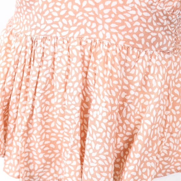 H&M Pink and White Blouse, Size 8