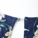 Old Khaki Navy Floral Blouse, Size 10-4