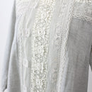 Grey Lace-Detail Dress, Size S-4
