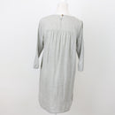 Grey Lace-Detail Dress, Size S-3