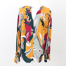 Old Khaki Bright Floral Blouse, Size 10-1