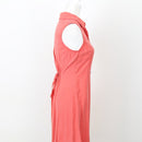 Mango Coral Soft-Touch Button-Up Dress, Size XS-2