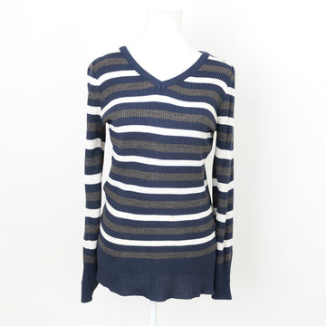 Fashion Express Striped V-Neck Jersey, Size 12