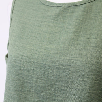 Olive Green Cropped Top, Size M - 0
