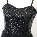 Black Sequin and Tulle Dress, Size 6-4