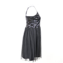 Black Sequin and Tulle Dress, Size 6-2