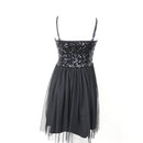 Black Sequin and Tulle Dress, Size 6-3