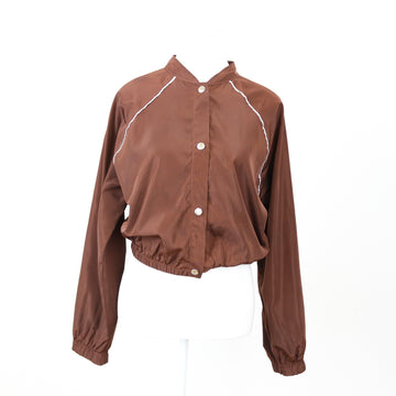 THE FIX Brown Cropped Windbreaker, Size 8