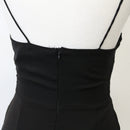 Trendyol Black Tulip Strappy Midi Dress, Size 38-4