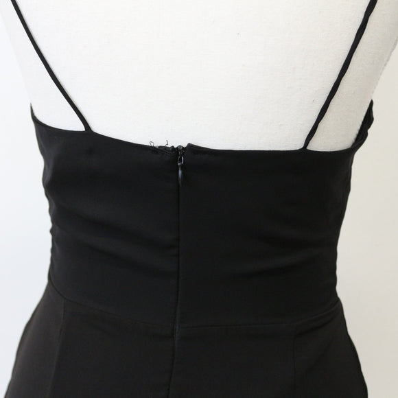 Trendyol Black Tulip Strappy Midi Dress, Size 38