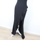 Black Bodycon Strappy Maxi Dress, Size L-2