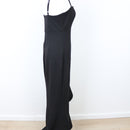 Black Bodycon Strappy Maxi Dress, Size L-3