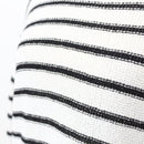 ZARA Black and Cream Long-Sleeve Jersey Blouse, Size S-2
