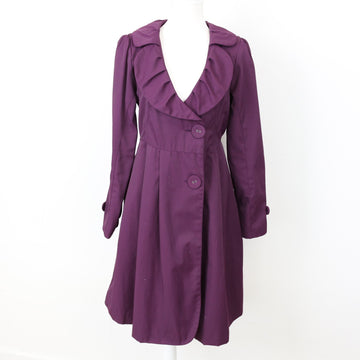 Purple Mid-Length Coat, Size 12