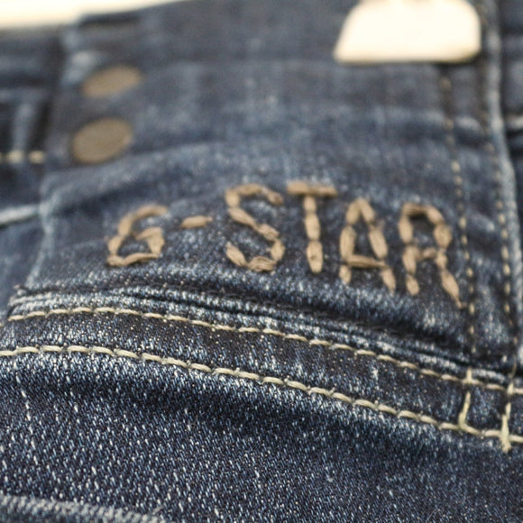 G-STAR Dark Blue Low-Rise Skinny Jeans, Size 28