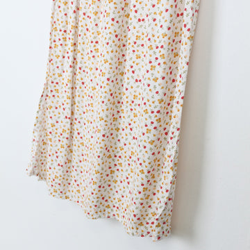White Floral Midi Skirt, Size M - 0
