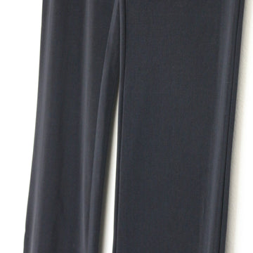 Black Ribbed Flare Tights, V-Cut Waist, Size M - 0