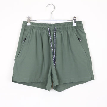Olive Green Swim Shorts, Size S
