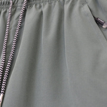 Olive Green Swim Shorts, Size S - 0