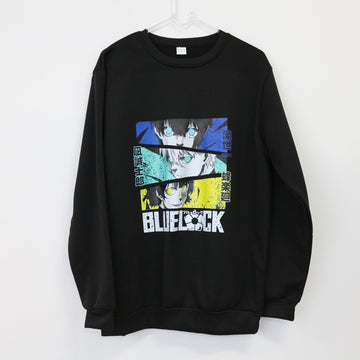 Anime-Style Graphic Sweater, Size L