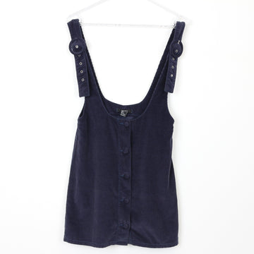 Forever 21 Navy Blue Corduroy Blouse, Size S