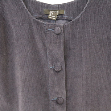 Forever 21 Navy Blue Corduroy Blouse, Size S - 0