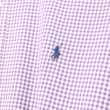 Ralph Lauren Purple Gingham Long-Sleeve Shirt, Size XL - 0