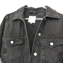 ZARA Black Denim Bodysuit | Size S-4
