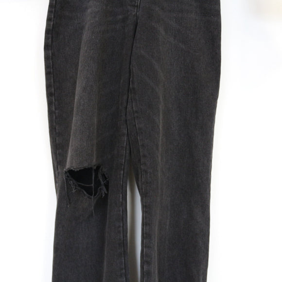 ZARA Black Denim Bodysuit | Size S