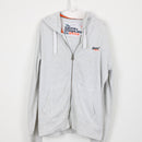 Superdry Grey Zip-Up Hoodie | Size XL-1