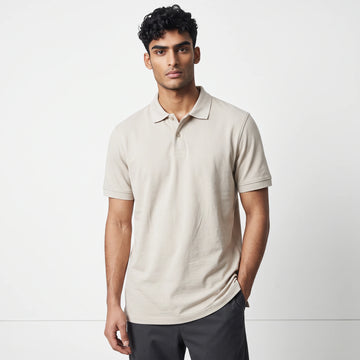 Woolies Cream Golf Shirt | Size M