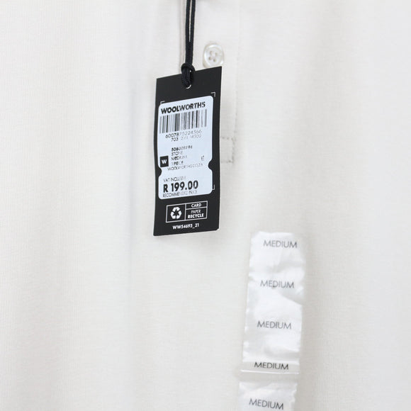 Woolies Cream Golf Shirt | Size M