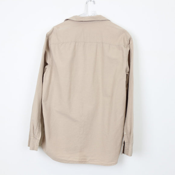 H&M Beige Linen-Feel Regular-Fit Shirt | Size L
