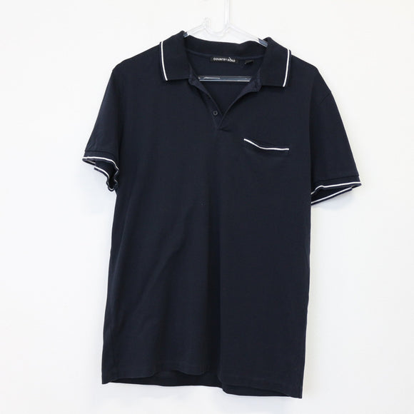 Country Road Navy Blue Golf Shirt | Size M