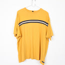 Yellow T-Shirt with Stripe Accent | Size XL-1