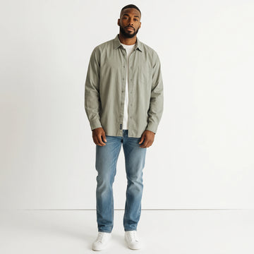 Woolworths Olive Green Long-Sleeve Shirt – Casual Button-Up | Size XL | Pre-Loved