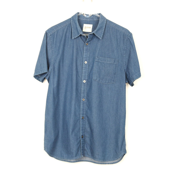 RE:DENIM Short-Sleeve Denim Shirt – Casual Button-Up | Size M | Pre-Loved