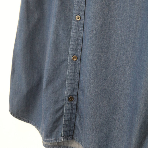RE:DENIM Short-Sleeve Denim Shirt – Casual Button-Up | Size M | Pre-Loved