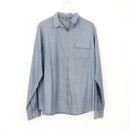 Oakridge Denim-Look Long-Sleeve Zip-Up Shirt – Casual Overshirt | Size 2XL | Pre-Loved-1