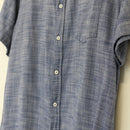 RE:DENIM Blue Short-Sleeve Denim Shirt – Casual Button-Up | Size L | Pre-Loved-2