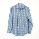 Blue & White Long-Sleeve Shirt – Slim Fit Casual Button-Up | Size S | Pre-Loved-1
