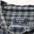 Old Khaki Blue & Sage Gingham Long-Sleeve Shirt – Checked Casual Button-Up | Size 2XL | Pre-Loved-2