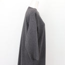 Grey & Maroon Winter Dress – Cosy Long-Sleeve Day Dress | Size L | Pre-Loved-3