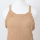 Foschini Camel Ribbed Halter Neck Top – Sleeveless Fitted Knit | Size M | Pre-Loved-2