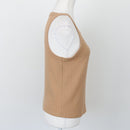 Foschini Camel Ribbed Halter Neck Top – Sleeveless Fitted Knit | Size M | Pre-Loved-3