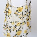 Foschini Yellow Floral Strappy Blouse – Sleeveless Summer Top | Size 18 | Pre-Loved-3