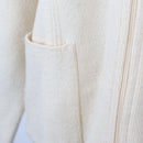 Cream Zip-Up Wool Jersey – Cosy Knit Cardigan for Layering | Size M | Pre-Loved-2