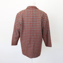 Grey & Orange Houndstooth Blazer – Checked Smart Casual Jacket | Size L | Pre-Loved-5