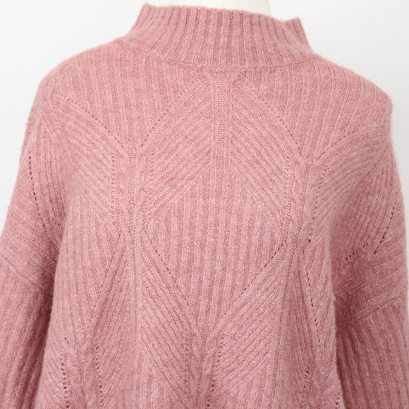 REAL pink knitted super soft jersey - S